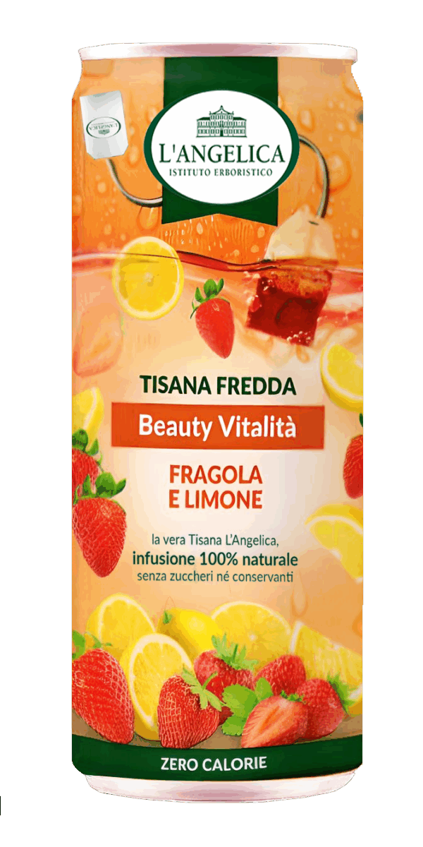 L'Angelica Tisana Fredda Beauty Vitalità Fragola e Limone 240ml