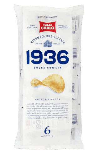 San Carlo 1936 Buona Com'era Patatine Formato Multipack 6x25g, 150g