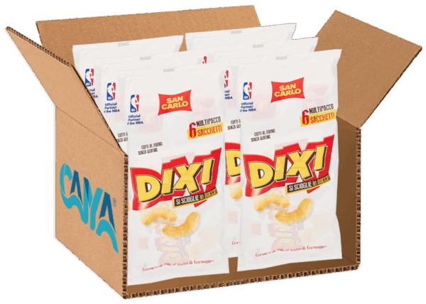 San Carlo Dixi Cornetti di Mais al Formaggio Formato Multipack 6x25g, 150g - immagine 7