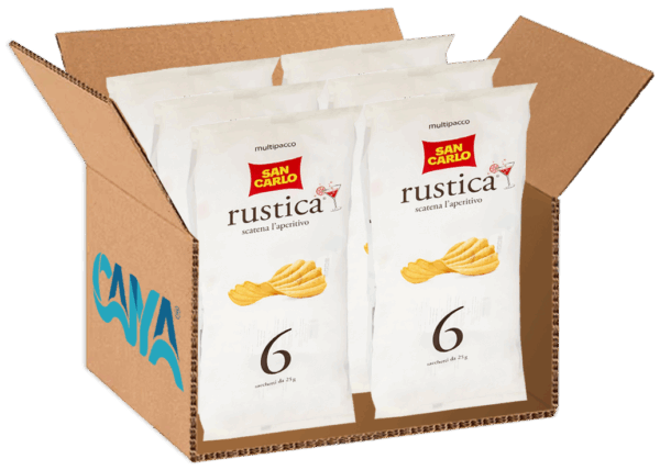 San Carlo Rustiche Patatine Formato Multipack 6x25g, 150g - immagine 7