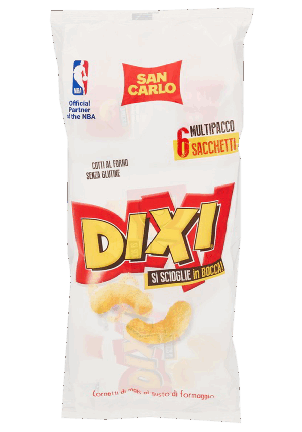 San Carlo Dixi Cornetti di Mais al Formaggio Formato Multipack 6x25g, 150g