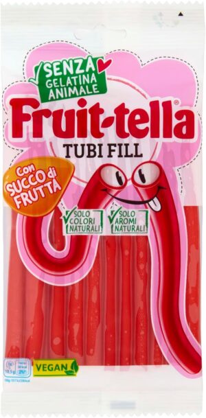Fruit-tella Tubi Fill Caramelle Fragola 125g