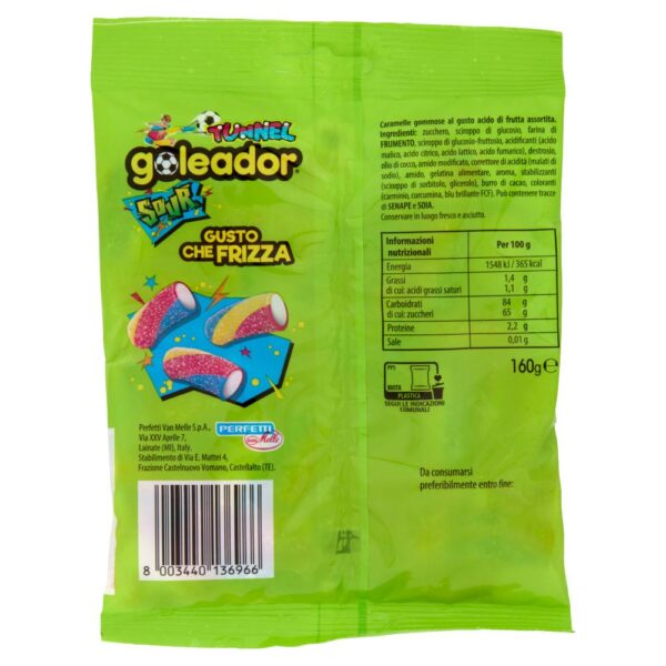Goleador Tunnel Sour gusto Frutta 160g - immagine 3