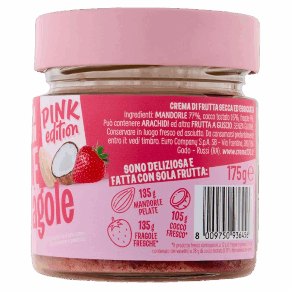 Euro Company Crema di Mandorle, Cocco e Fragole 175g