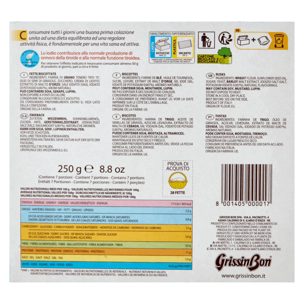 GrissinBon Fette Biscottate Classiche FrescheBiscottate 250g retro