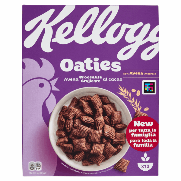 Kellogg's Oaties Cereali di Avena Integrale al Cacao 360g - immagine 2