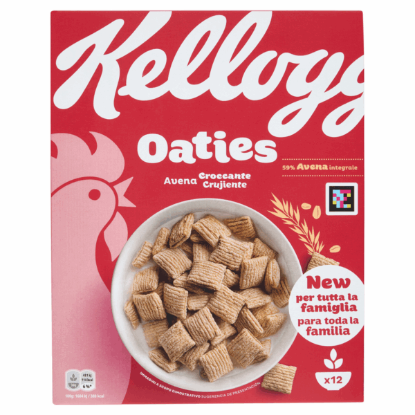Kellogg's Oaties Cereali di Avena Integrale 360g - immagine 2