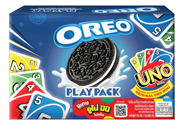 Oreo Play Pack Biscotti + Kit Carte UNO Mini 257,6g