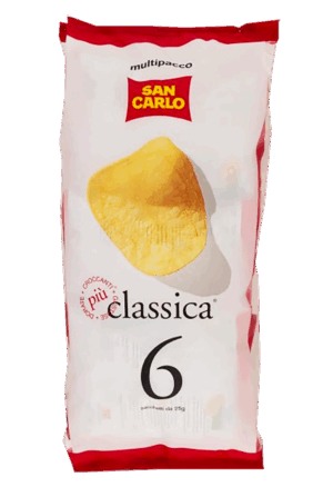 San Carlo Classica Patatine Formato Multipack 6x25g, 150g