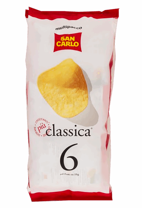 San Carlo Classica Patatine Formato Multipack 6x25g, 150g
