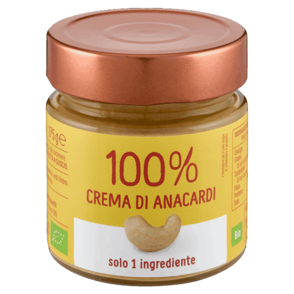 Crema di Anacardi Tostate 100% Biologica 175g - immagine 2