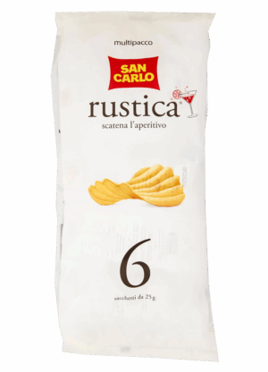 San Carlo Rustiche Patatine Formato Multipack 6x25g, 150g