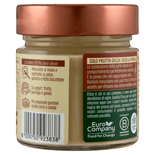 Crema di Mandorle Pelate Tostate 100% Biologica 175g - immagine 3
