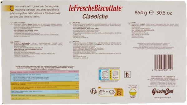 GrissinBon Le Fresche Biscottate Classiche Box 48x18g - immagine 5