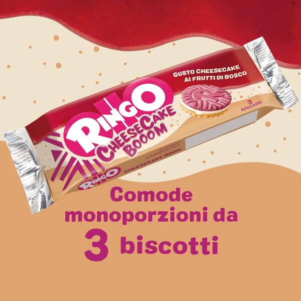Ringo Biscotti Cheesecake Booom ai Frutti di Bosco 165g - immagine 4