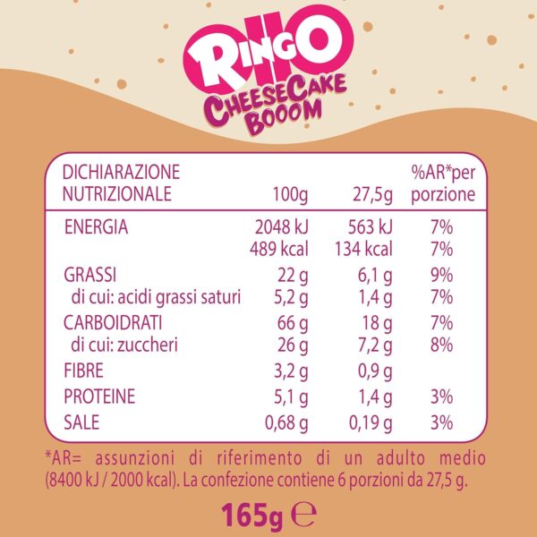 Ringo Biscotti Cheesecake Booom ai Frutti di Bosco 165g - immagine 6
