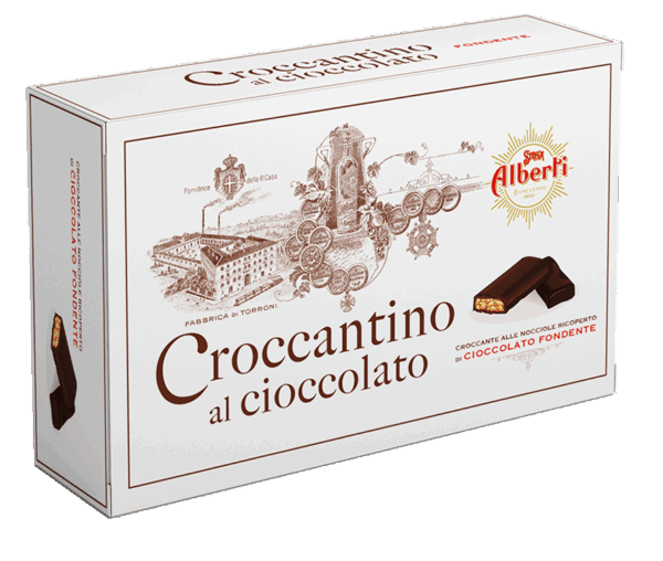 Strega Alberti Croccantini Nocciole e Cioccolato Fondente 300g