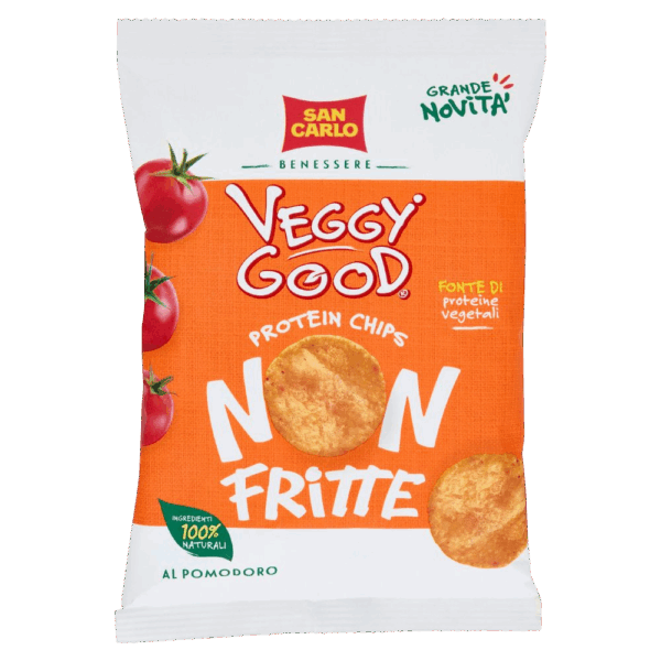 San Carlo Veggy Good Protein Chips Non Fritte al Gusto Pomodoro 65g