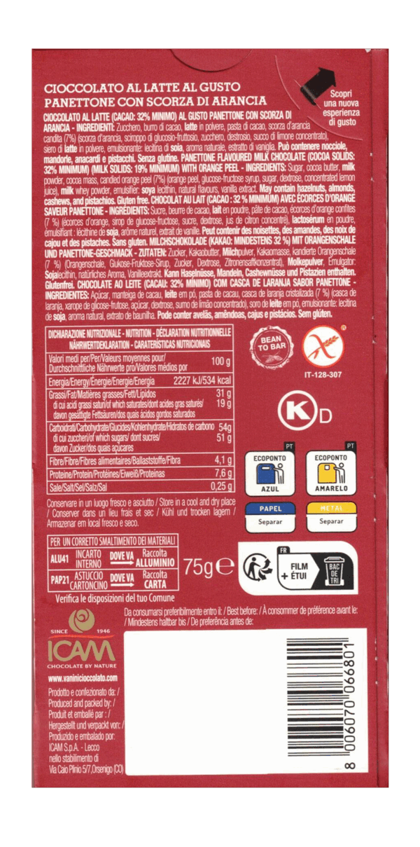 Vanini Tavoletta Tasting Experience al Gusto Panettone 75g - immagine 2