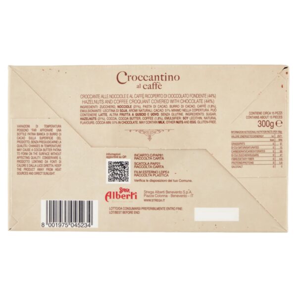 Strega Alberti Croccantini Caffe Nocciole e Cioccolato Fondente 300g - immagine 3