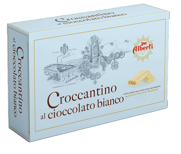 Strega Alberti Croccantini Nocciole e Cioccolato Bianco 300g