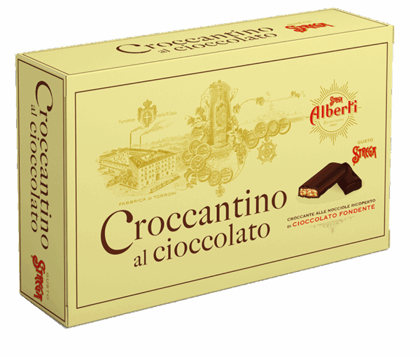 Strega Alberti Croccantini gusto Strega Nocciole e Cioccolato Fondente 300g