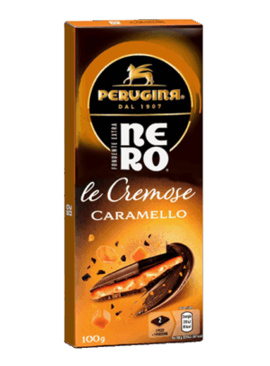 Perugina Nero Tavoletta Le Cremose al Gusto Caramello 100g