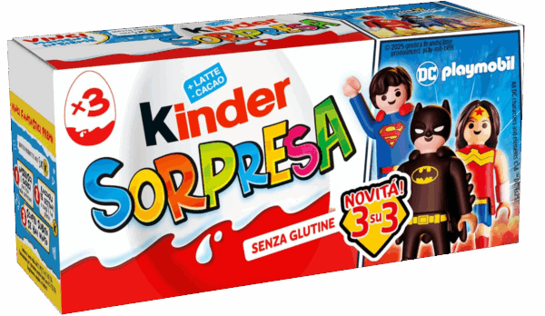 Kinder Sorpresa Dc Playmobil 3x20g