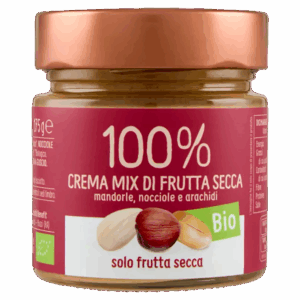 Crema Mix di Frutta Secca Mandorle, Nocciole e Arachidi 100% Biologica 175g