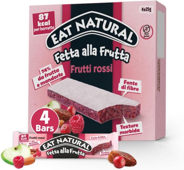 Eat Natural Fette alla Frutta Frutti Rossi 100g - immagine 3