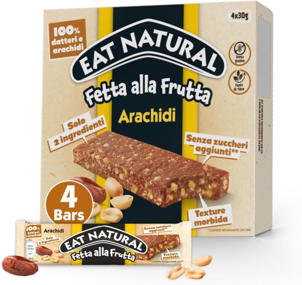 Eat Natural Fetta alla Frutta Arachidi 120g - immagine 3