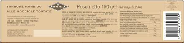 Condorelli Torrone alle Nocciole Tostate 150g - immagine 4