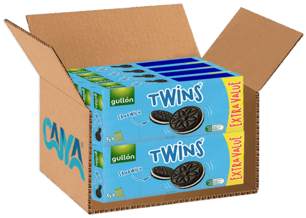 Gullon Twins Sandwich Classico Biscotto Ripieno Scatola 220g box