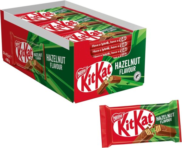 Kit Kat Hazelnut Barretta Ripiena di Cioccolato al Latte Gusto Nocciola 24x41,5g - immagine 2