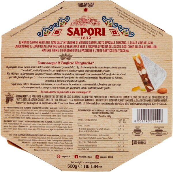 Sapori Panforte Margherita 500g - immagine 3