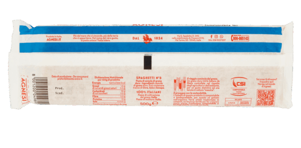 Agnesi Spaghetti n°3 Pasta di Grano Duro 500g - immagine 2
