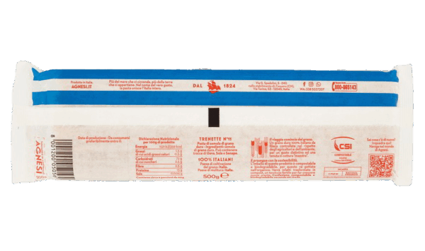 Agnesi Trenette n°11 Pasta di Grano Duro 500g - immagine 2
