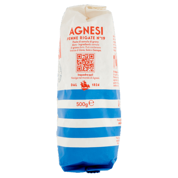Agnesi Penne Rigate n°19 Pasta di Grano Duro 500g - immagine 3