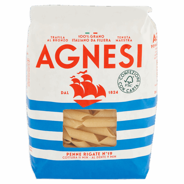 Agnesi Penne Rigate n°19 Pasta di Grano Duro 500g - immagine 5