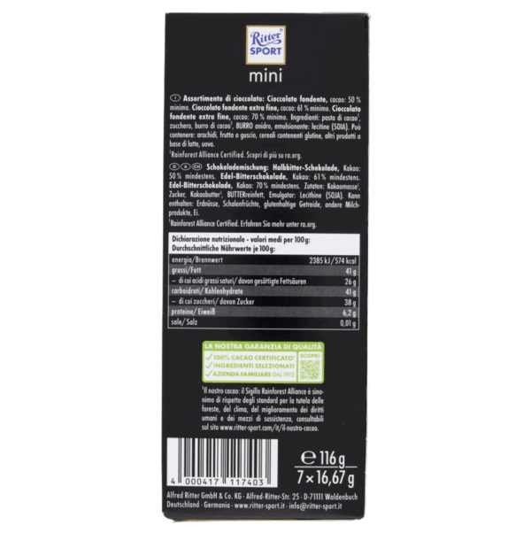 Ritter Sport Dark Mix Mini Tower 150g - immagine 3