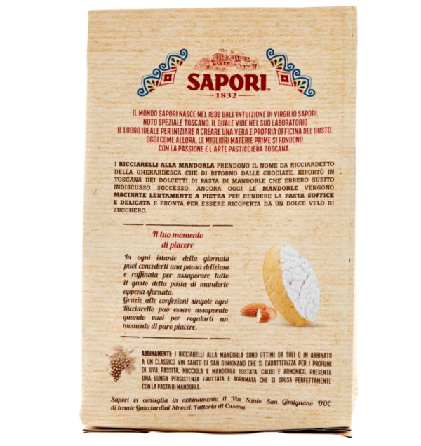 Sapori Ricciarelli Mandorla Busta 120g - immagine 3