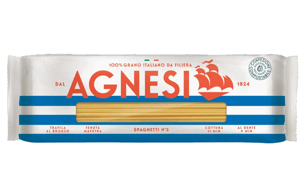 Agnesi Spaghetti n°3 Pasta di Grano Duro 500g