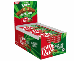 Kit Kat Hazelnut Barretta Ripiena di Cioccolato al Latte Gusto Nocciola 24x41,5g box