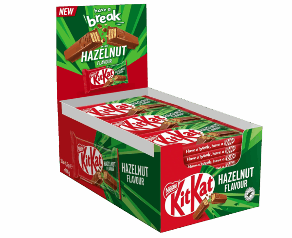Kit Kat Hazelnut Barretta Ripiena di Cioccolato al Latte Gusto Nocciola 24x41,5g