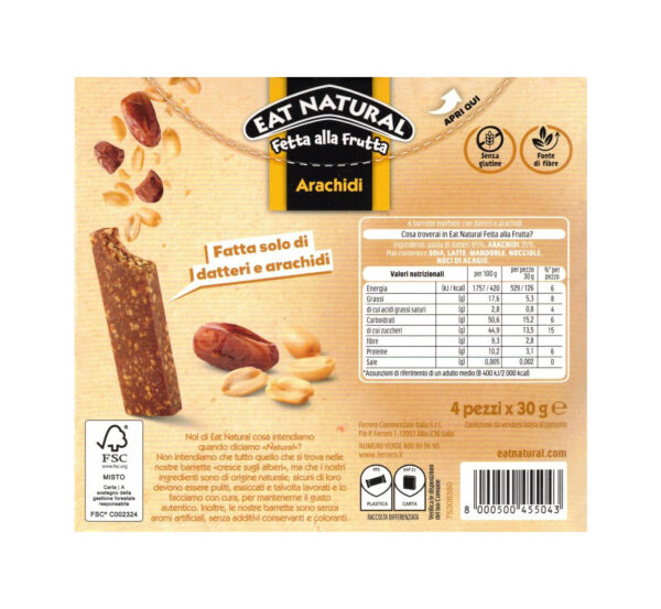 Eat Natural Fetta alla Frutta Arachidi 120g - immagine 5