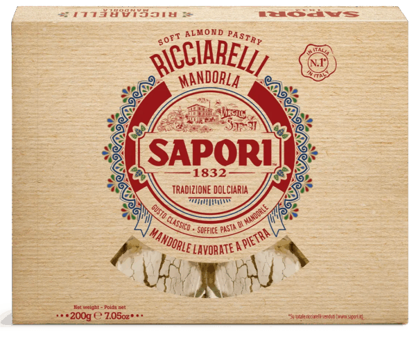 Sapori Ricciarelli Mandorla Scatola 200g