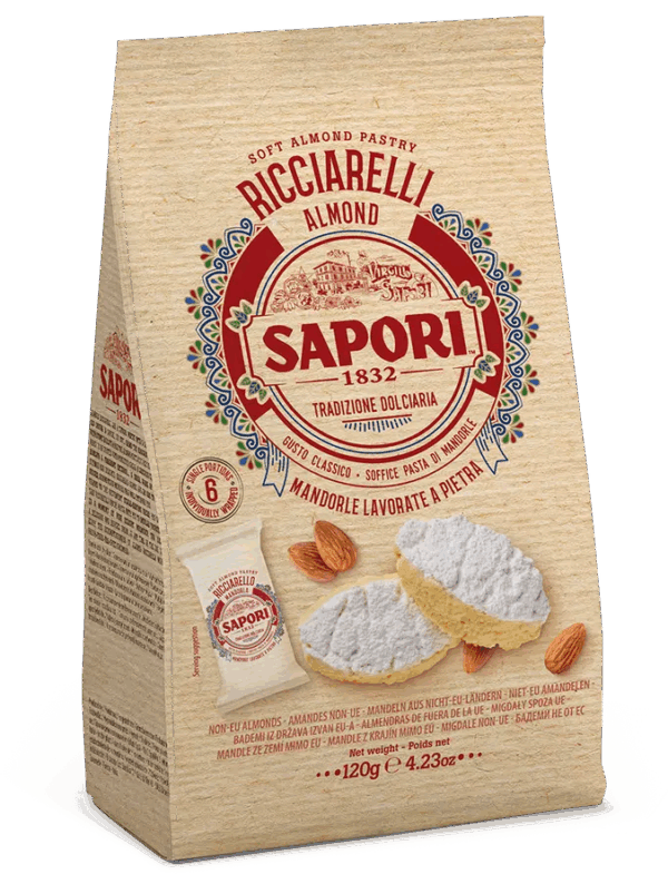 Sapori Ricciarelli Mandorla Busta 120g