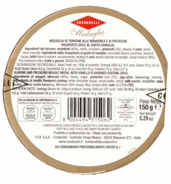 Condorelli Le Medaglie alla Vaniglia 150g - immagine 2