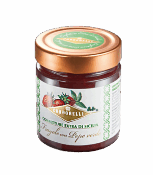 Condorelli Confettura Extra alle Fragole con Pepe Verde di Sicilia 240g