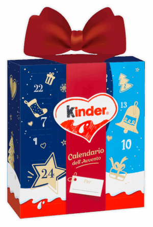 Kinder Calendario dell'Avvento Fiocco Rosso 214g